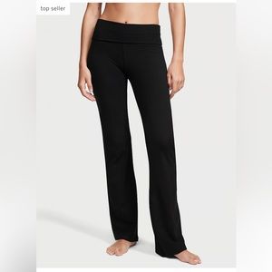 LONG Victoria’s Secret Yoga Mid-Rise Foldover Flare Leggings